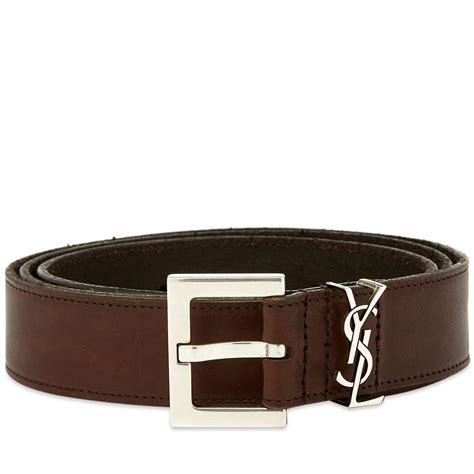 brown saint laurent belts